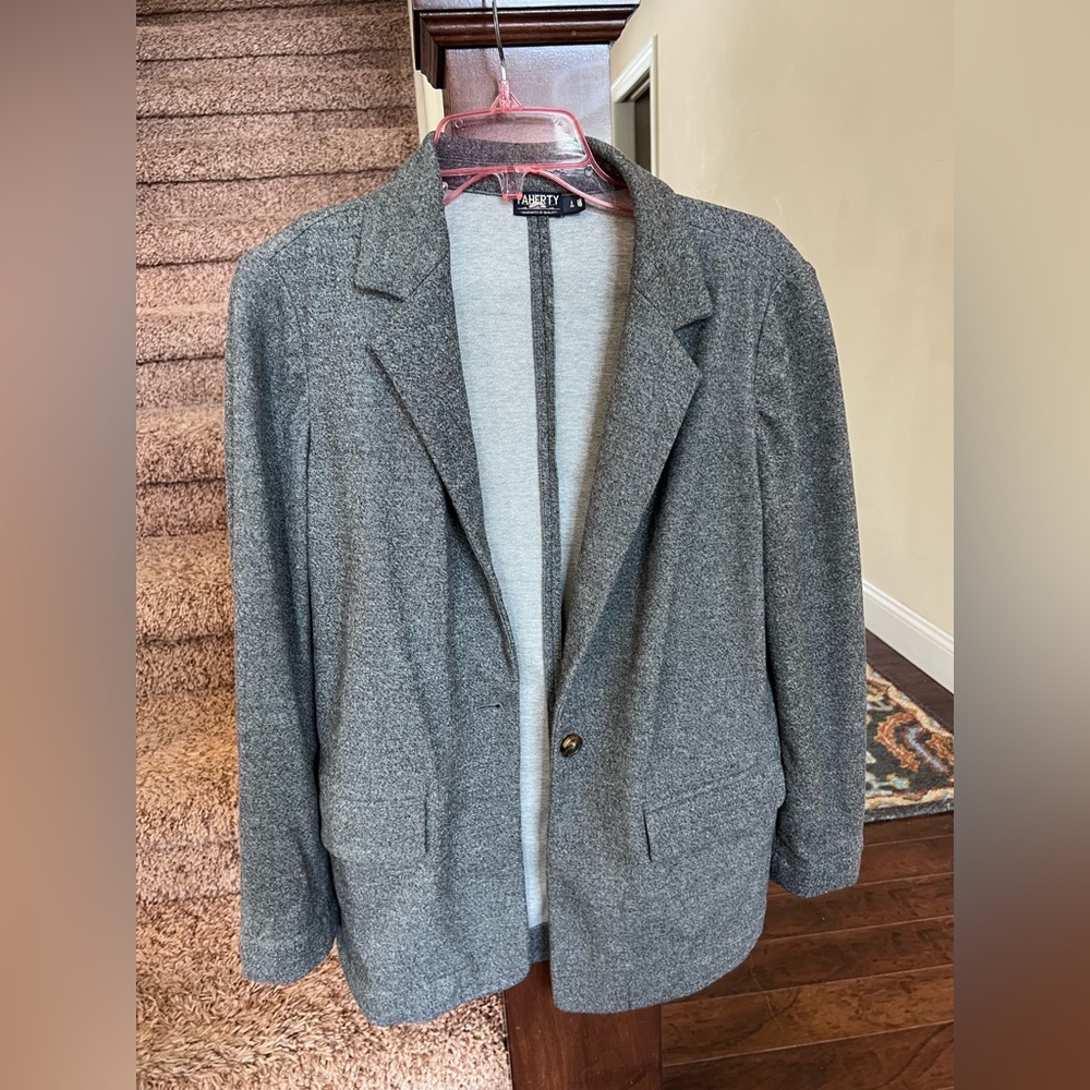 𝑭𝒂𝒉𝒆𝒓𝒕𝒚 Women’s Dream Flannel Blazer in Mountain Charcoal Gray - Picture 3 of 6